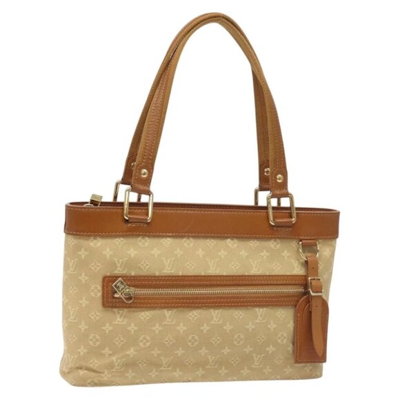 LOUIS VUITTON Monogram Mini Lucille PM Hand Bag Beige - Picture 1 of 16